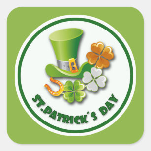 Lucky Charms St. Patrick's Day Square Sticker