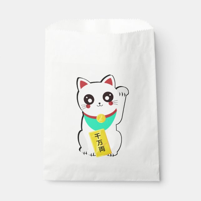 Lucky Chinese Cat Favour Bag (Front)