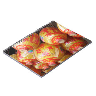 Lucky Chinese Paper Lanterns Notebook