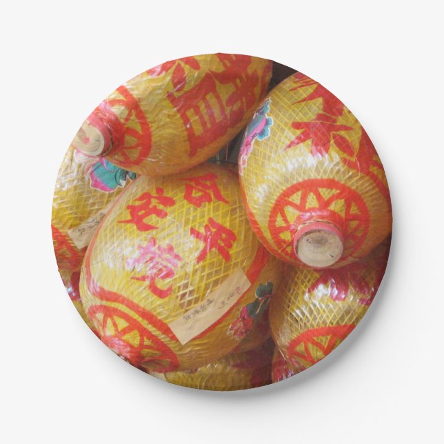 Lucky Chinese Paper Lanterns Plate (Front)