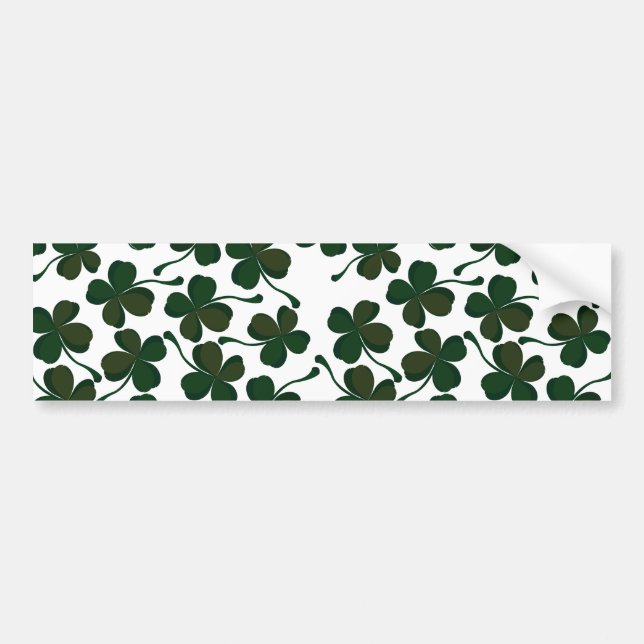 lucky clover bumper sticker (Front)