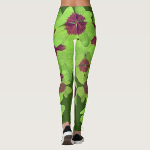 Lucky clover--compression leggings