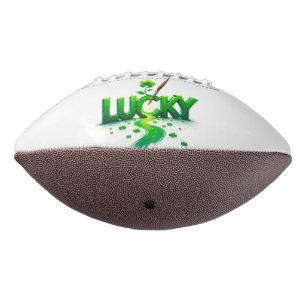Lucky Clover Design for St. Patrick's Day Football