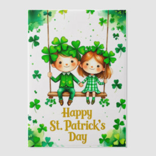 Lucky Clover Design for St. Patrick's Day Vellum Invitations