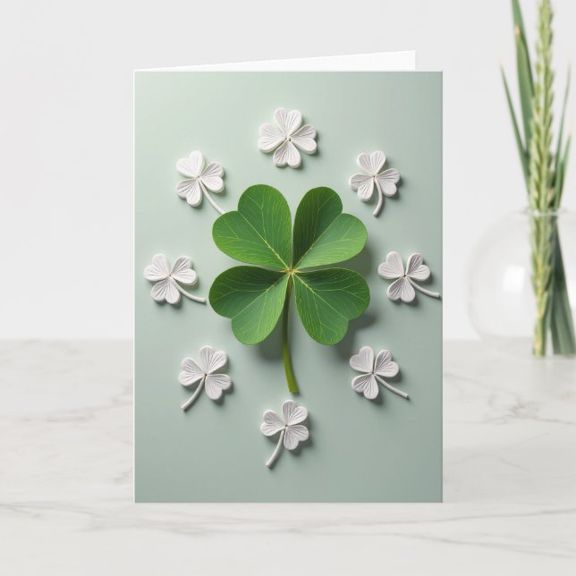 Lucky Clover Fine Art Card (Front)