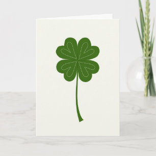 Lucky Clover Glitter Texture Card