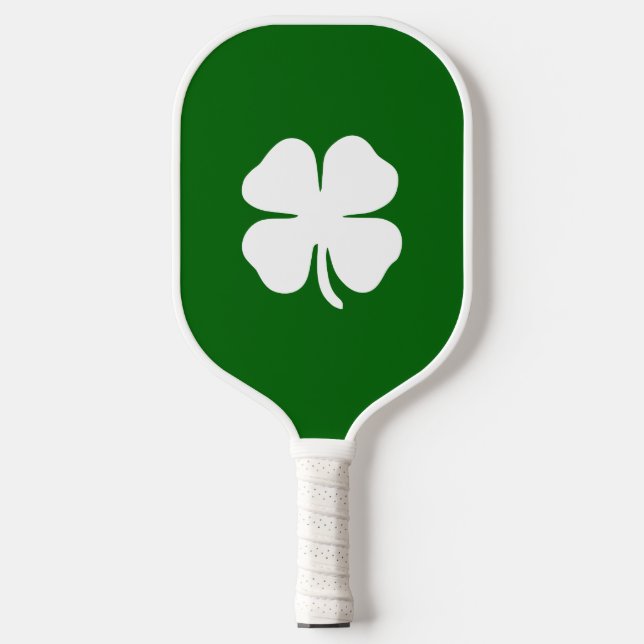 Lucky Clover Green Irish Pickleball Paddle (Front)