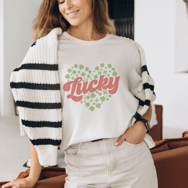 Lucky Clover Heart St. Patrick's Day  T-Shirt (Creator Uploaded)