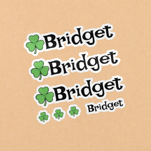 Lucky Clover Name Stickers
