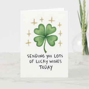 Lucky Clover Painted Art Card