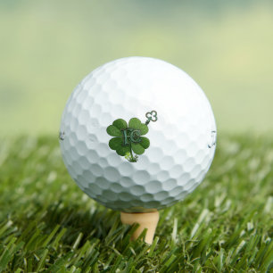Lucky Clover Personalized Titleist Pro V1 Golf Balls