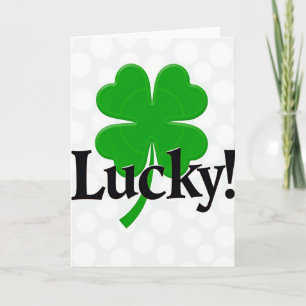 Lucky Clover Polka Dots Card