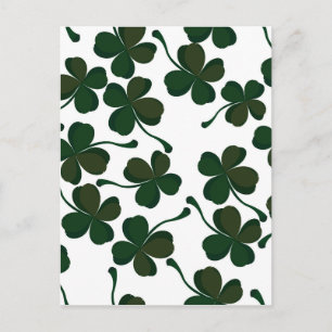 lucky clover postcard