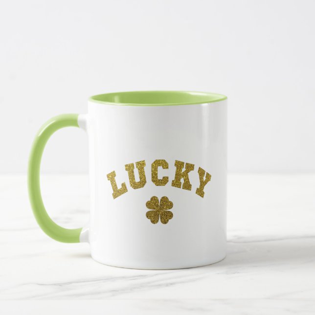Lucky Clover Saint Patricks Mug (Left)