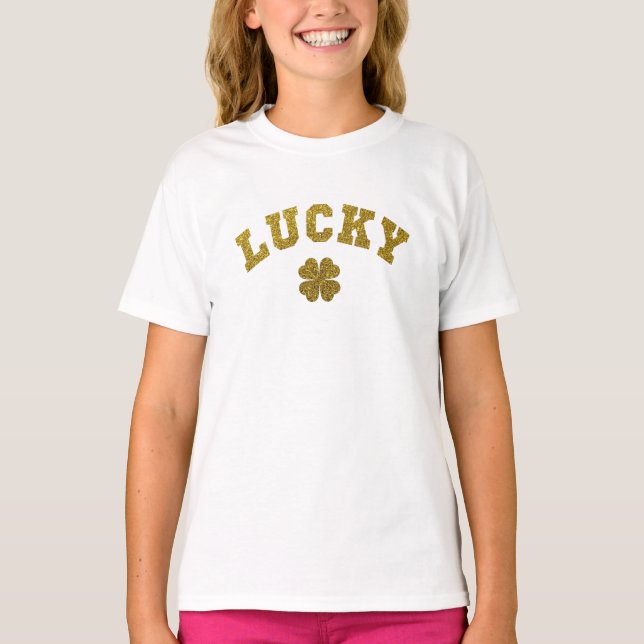 Lucky Clover Saint Patricks T-Shirt (Front)