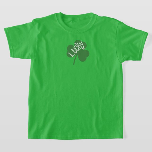 Lucky clover Saint Patrick's   T-Shirt (Laydown)