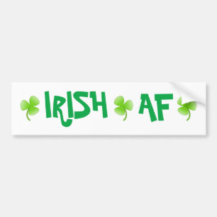 Lucky Clover Shamrock Irish Bumper Sticker