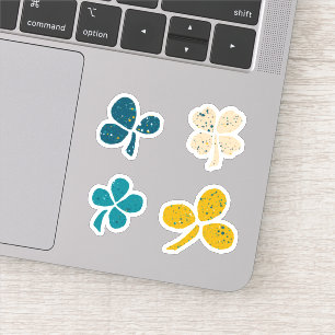Lucky Clover Shamrock St. Patrick`s Day Sticker