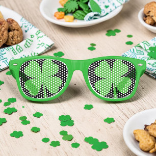 Lucky Clover St. Patrick's Day Party Favors Retro Sunglasses