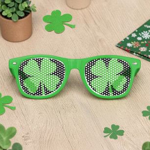 Lucky Clover St. Patrick's Day Party Favors Retro Sunglasses