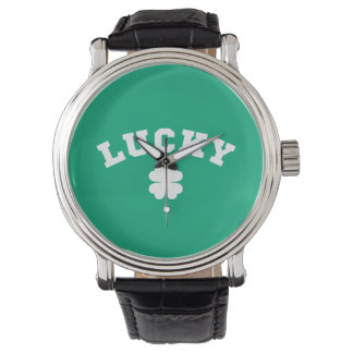Lucky Clover St. Patricks Day Watch