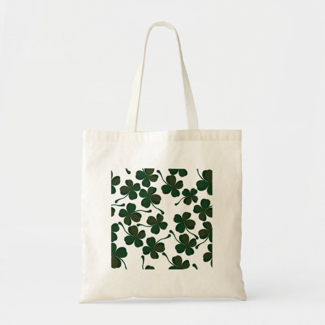 lucky clover tote bag (Front)