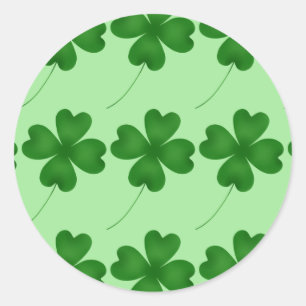 Lucky Clovers Classic Round Sticker