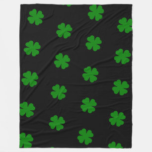 Lucky Clovers Fleece Blanket