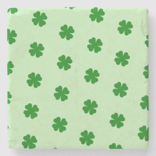 Lucky Clovers Stone Coaster