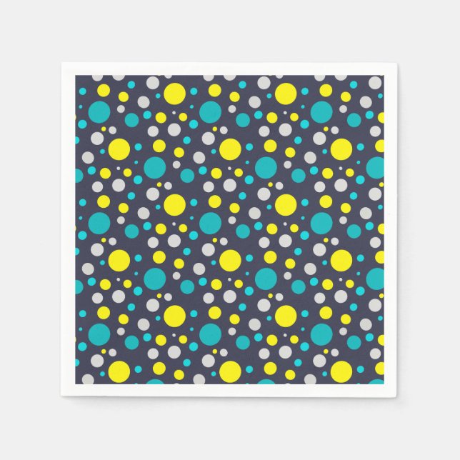 Lucky Colourful Bubbles Napkin (Front)