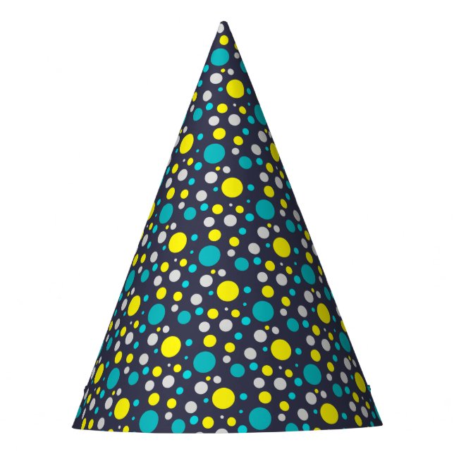 Lucky Colourful Bubbles Party Hat (Front)
