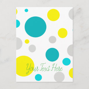 Lucky Colourful Bubbles Postcard