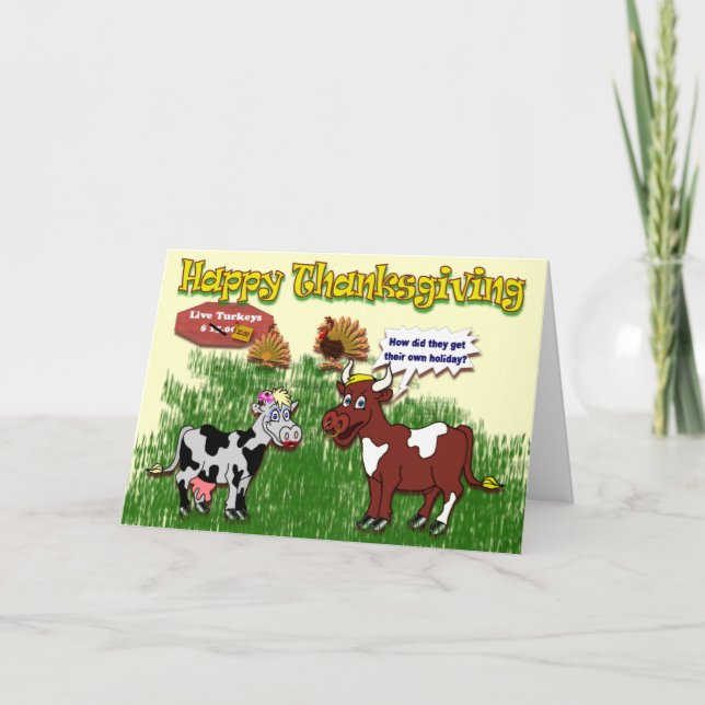Lucky Cows Holiday Card (Front)