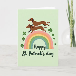 Lucky Dachshunds Rainbow Card