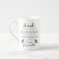 Lucky Dad Smart And Funny Child Father's Day Gift