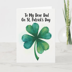 Lucky Dad St Patricks Day Card