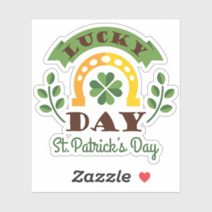 Lucky Day St. Patrick's Day Typography & Symbols