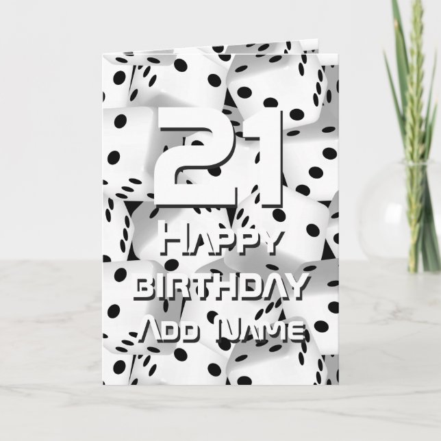 Lucky dice card (Front)