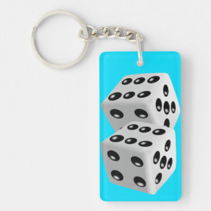 Lucky Dice Keychain - Choose Colours
