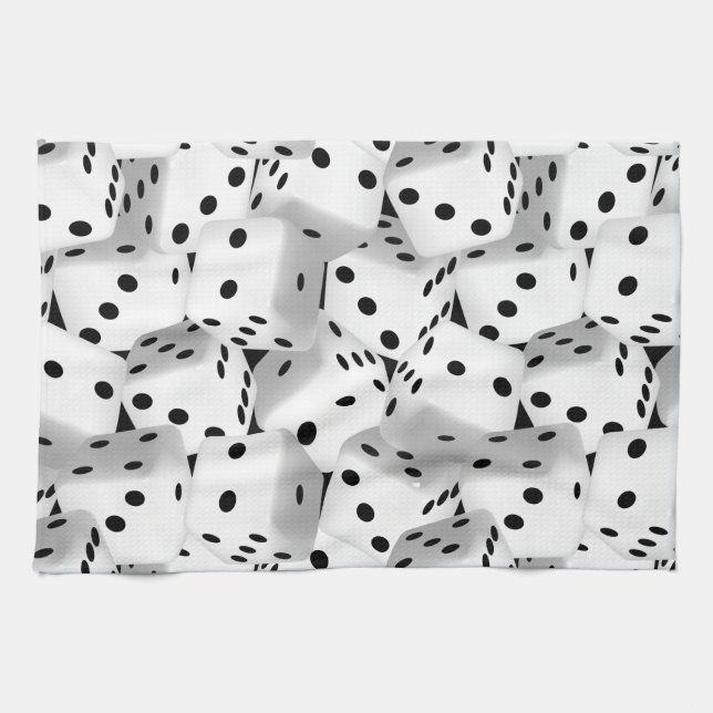 Lucky dice kitchen towel (Horizontal)