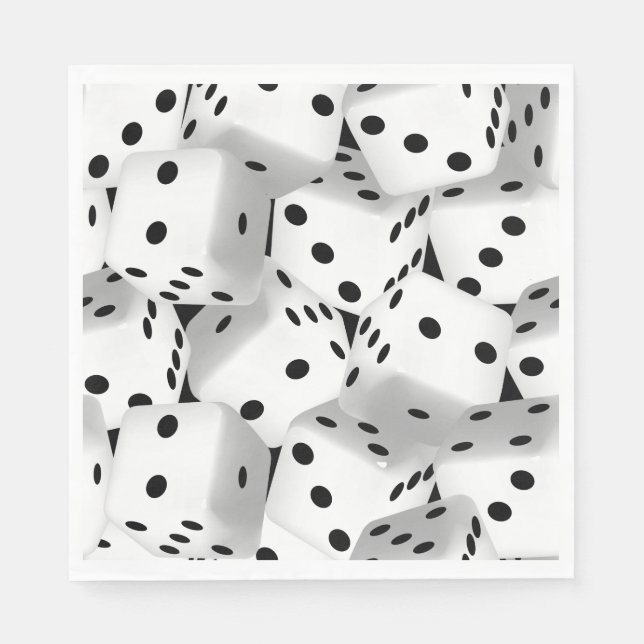 Lucky dice napkin (Front)