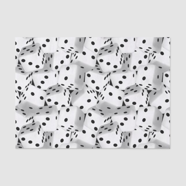 Lucky dice tissue paper (Front)