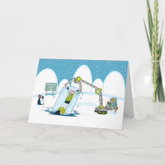 Lucky Dip funny diving christmas card