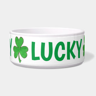 Lucky Dog Personalized Green Irish Shamrock Clover