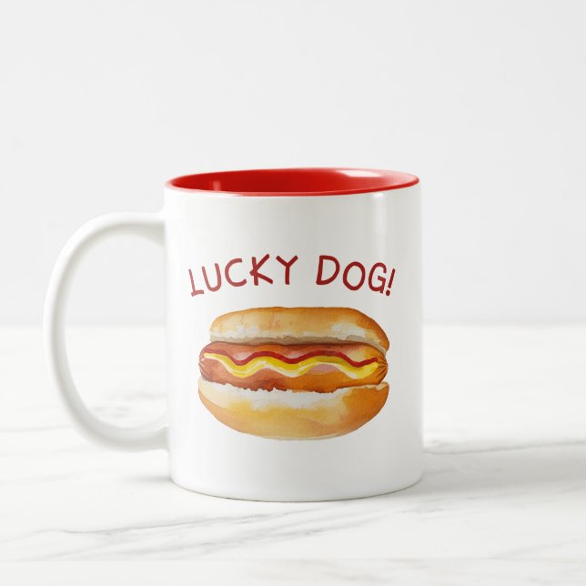 Lucky Dog Summer Cockout Mug - Funky Hot Do (Gauche)