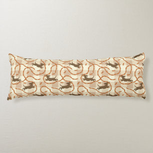 lucky dogs with sausages background body pillow