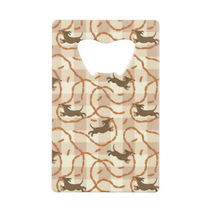 lucky dogs with sausages background credit card bottle opener