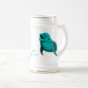 Lucky Dolphin - Add Your Text Beer Stein