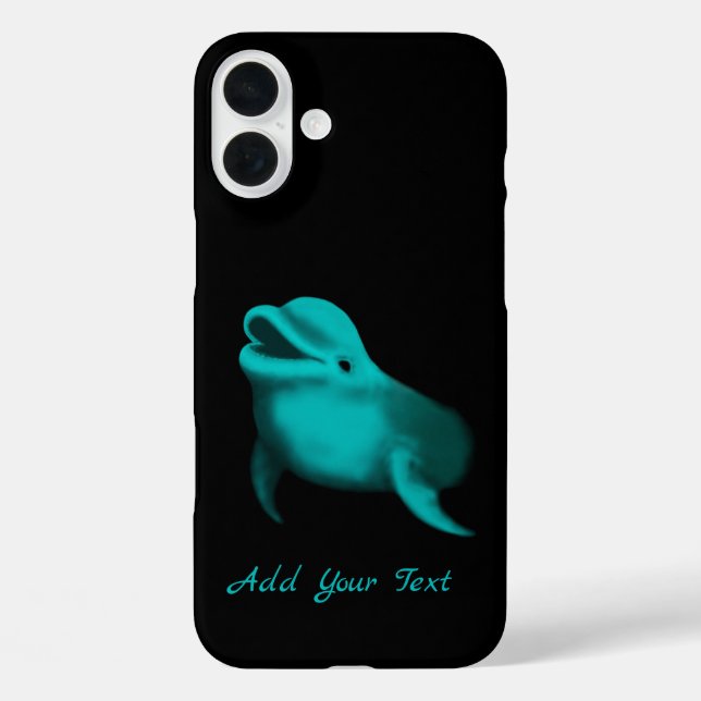 Lucky Dolphin - Add Your Text Case-Mate iPhone Case (Back)