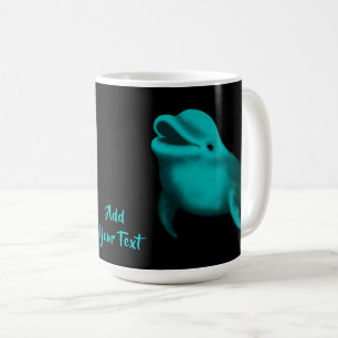 Lucky Dolphin - Add Your Text Coffee Mug